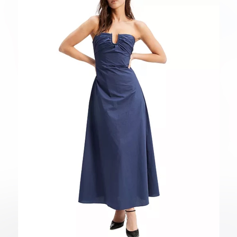 Bardot Navy Strapless Maxi Dress